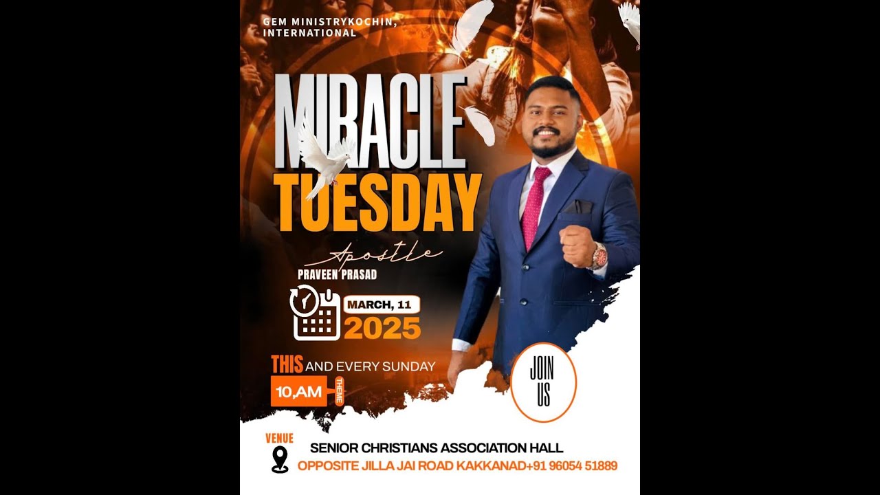 MIRACLE DAY Church Service | 11-03-2025 | G E M CHURCH LIVE 🔴
