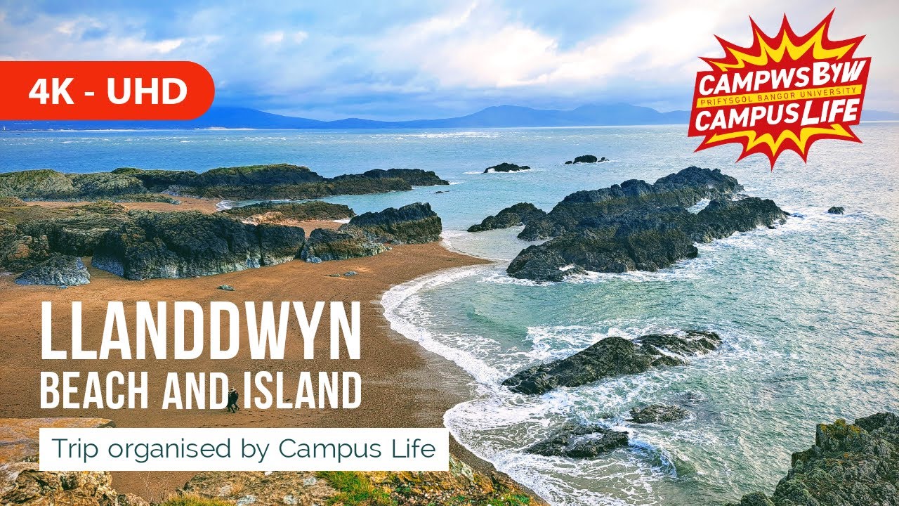 Visit to Newborough Beach/Llandwyn Island with Campus Life Bangor, Wales, UK (4K-UHD)