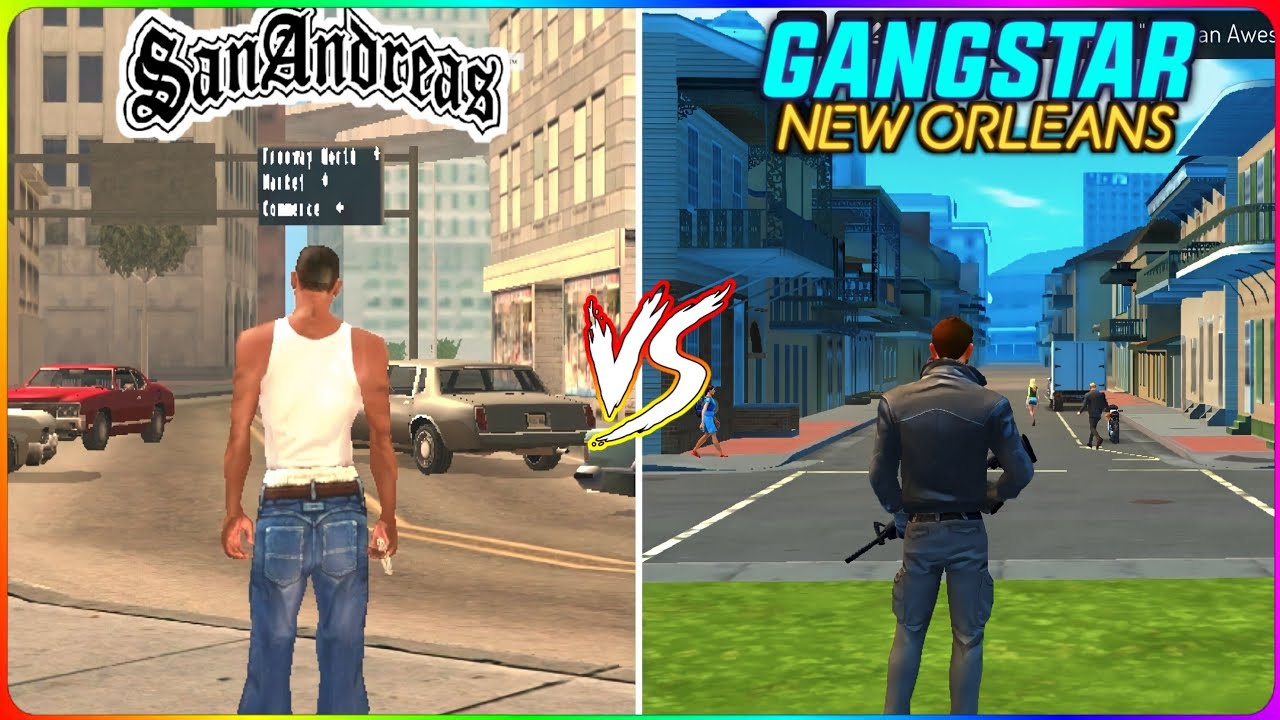GTA San Andreas VS Gangstar New Orleans Comparison