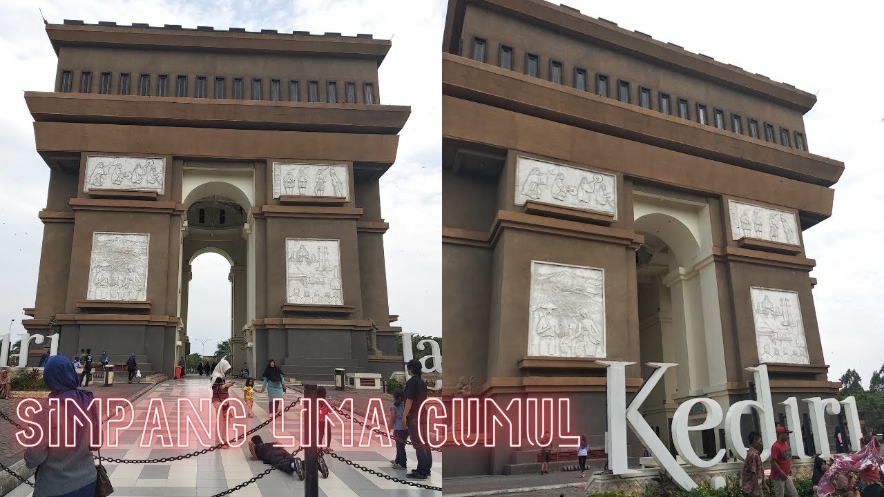 Muterin Simpang Lima Gumul (SLG) Kediri, Berkeliling di Arc de Triomphe nya Kediri