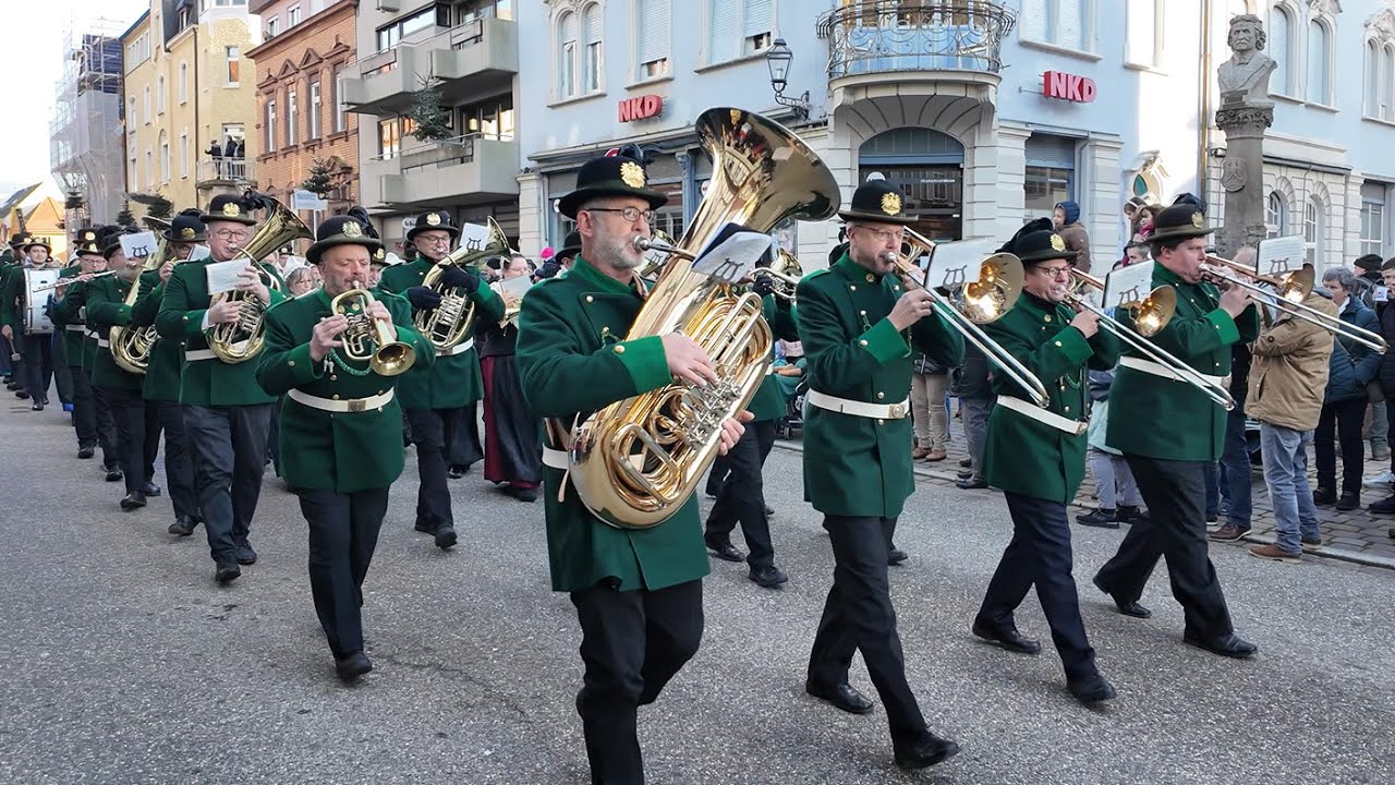 Traditional New Year's Marching Band in Historical Costume, Black Forest, Germany