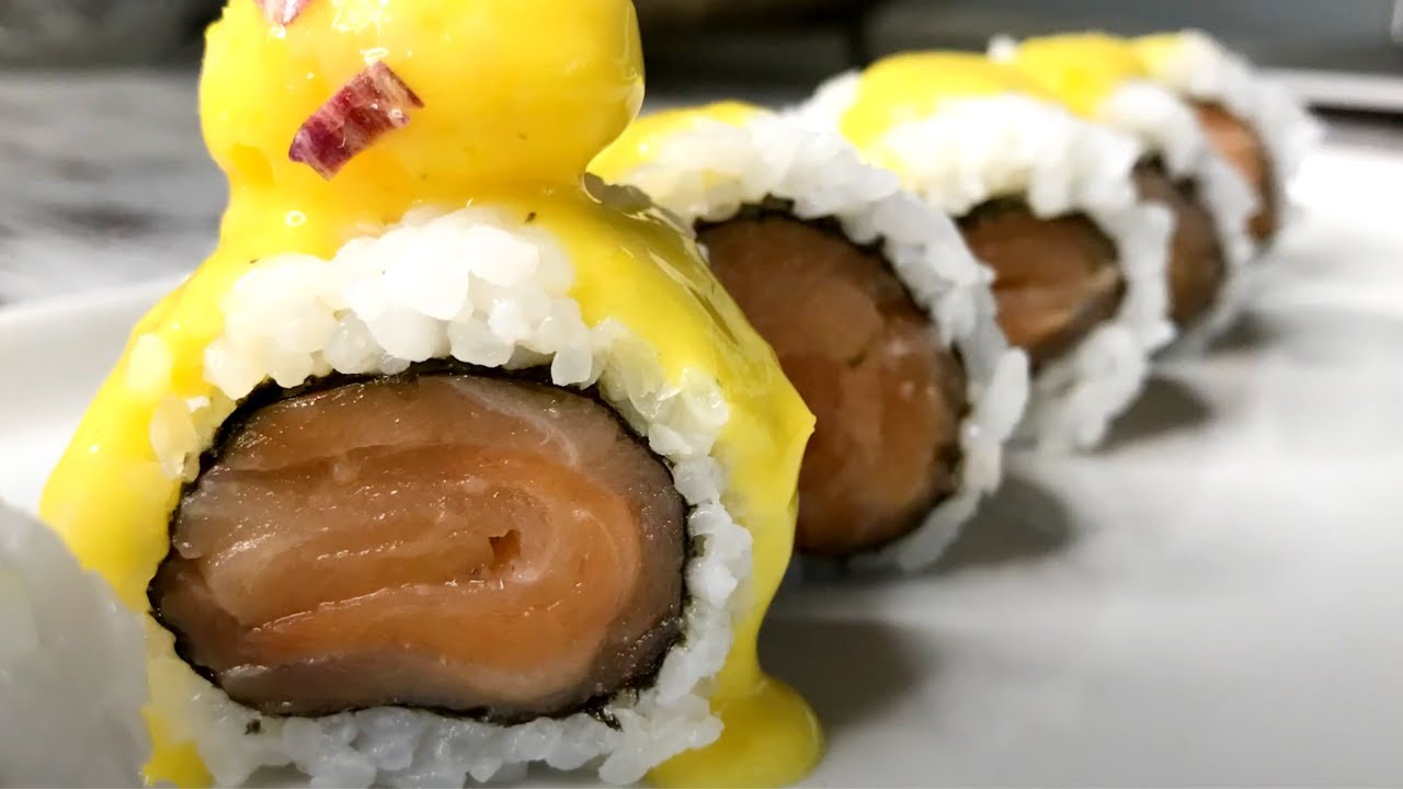 SUSHI ROLL de SALMÓN ahumado #sushi