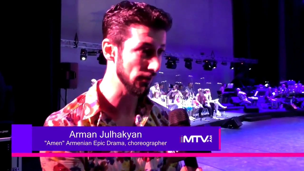 Arman Julhakyan interview about AMEN musical drama (interview in aremenian language)