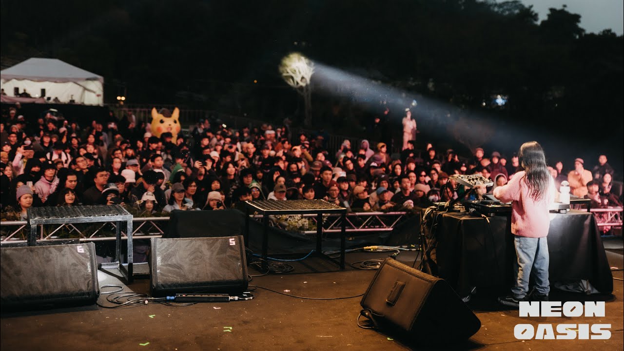 ギネス世界記録 Guinness World Records🎖️ノーカット版「Neon Oasis Fest. ʼ24 霓虹綠洲音樂祭」24/1 /21 小学生DJ RINOKA ステージ側