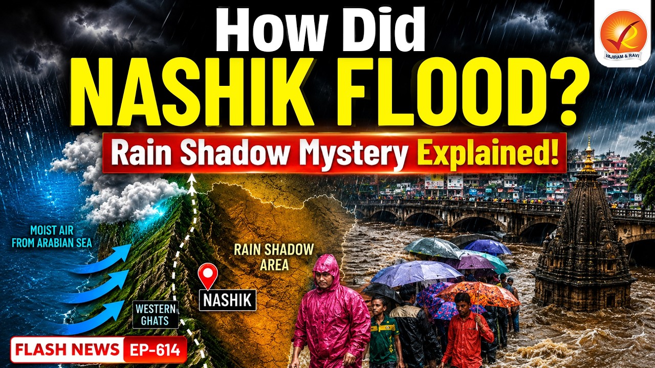 Godavari Flood | Why Nashik Is Flooding After 7 Years? | Climate Change | Vajiram and Ravi