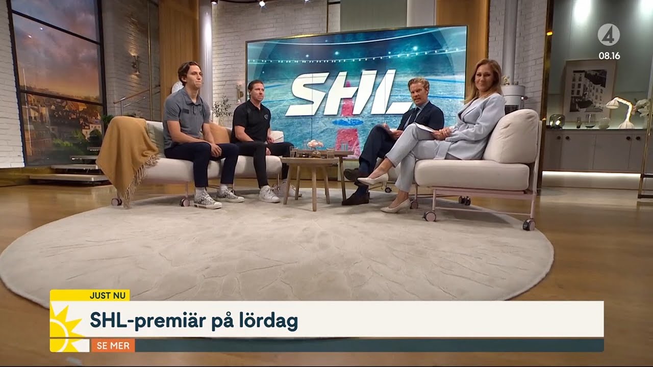 Nicklas Bäckström och Victor Eklund pratar om lördagens SHL-premiär | TV4 Nyhetsmorgon | 2025-09-09