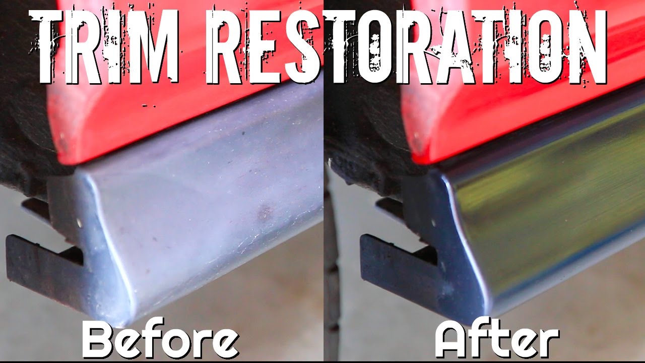 How To CLEAN and Restoration of Faded Black Plastic Trim!