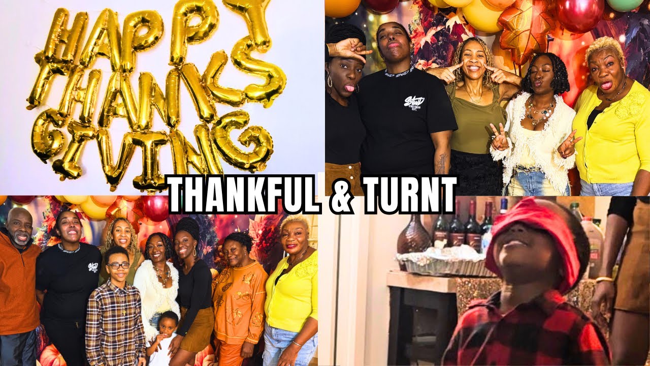 THANKSGIVING with Family🦃 | Gratitude, Games, Dancing w/ a SOUL TRAIN LINE?! 💃🏾🕺🏾