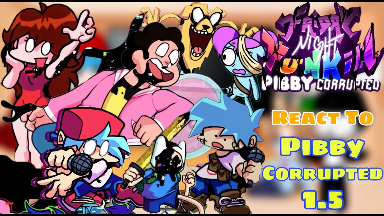 Pibby Corrupted V1.5 || Fnf React To Come Learn With Pibby || Mordecai/Finn/Jake/etc (Part 1)
