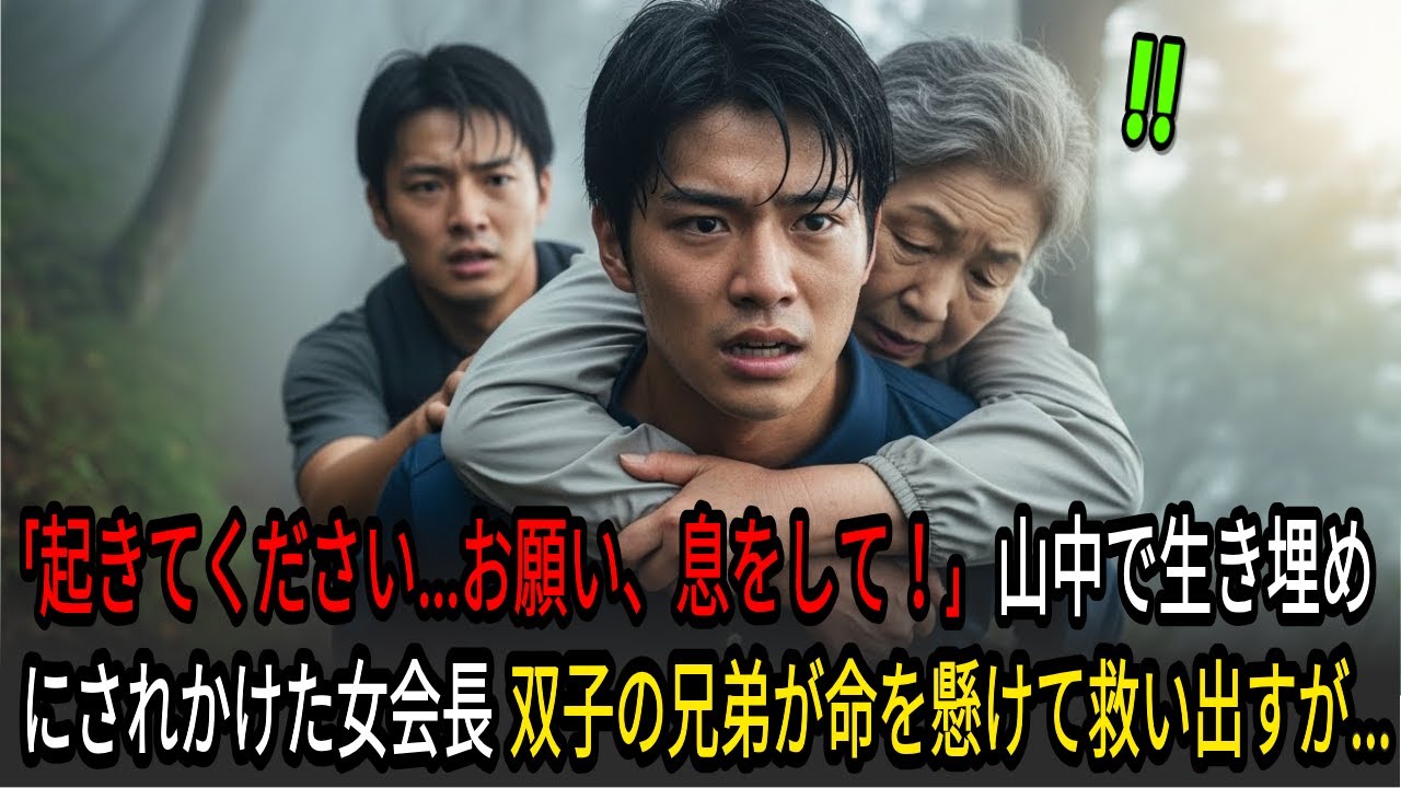 深い山奥で生き埋めにされかけた億万長者の老女会長. 薬草を採っていた貧しい双子の兄弟が彼女を救いその温かい心が、やがて家族へとつながっていくことに…｜実話｜感動する話｜オーディオブック