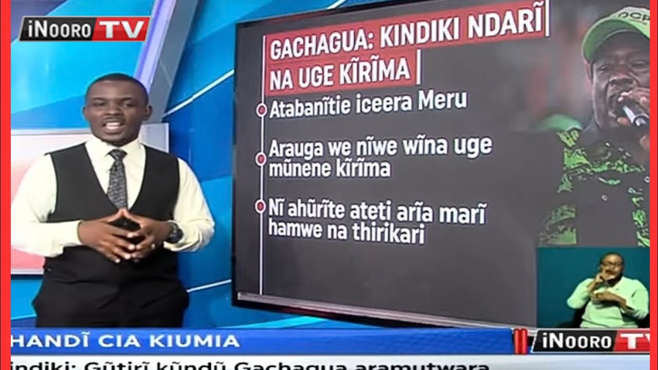 “MWANA NDAHŨRAGWO ITHE EHO”; KINDIKI VS RIGATHI; #ThandĩCiaKiumia