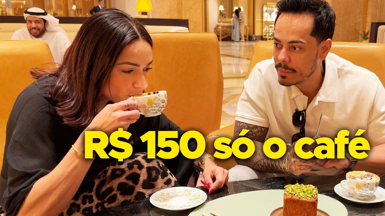Quanto custa tomar um CAFÉ COM OURO nos EMIRADOS ÁRABES? 🇦🇪
