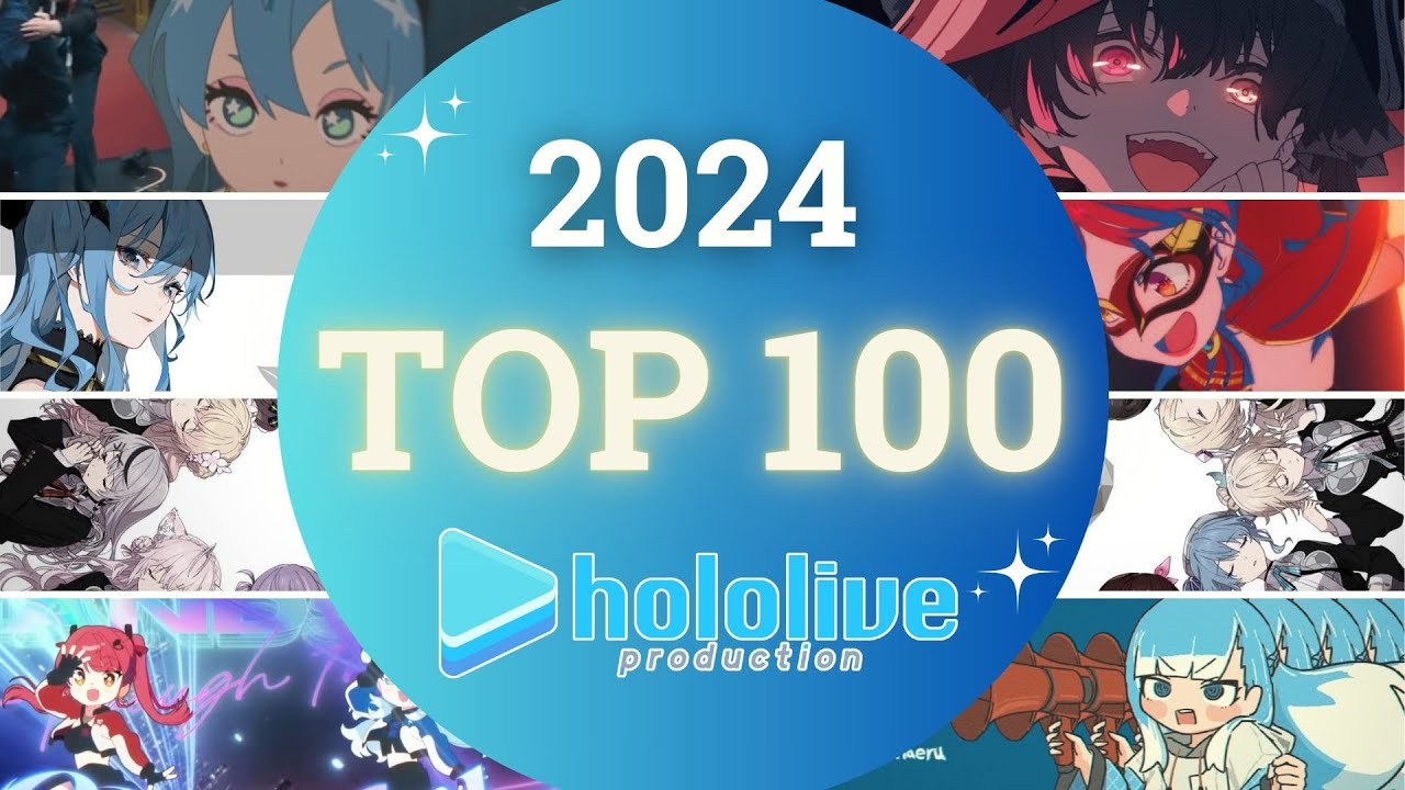 【2024】ホロライブ 歌ってみた&オリジナルソング 年間再生数ランキング TOP 100