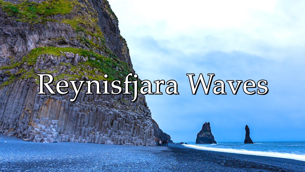 Iceland's Reynisfjara Black Sand Beach 🌊 Ocean Sounds for Sleep, Study & Relaxation | 4K