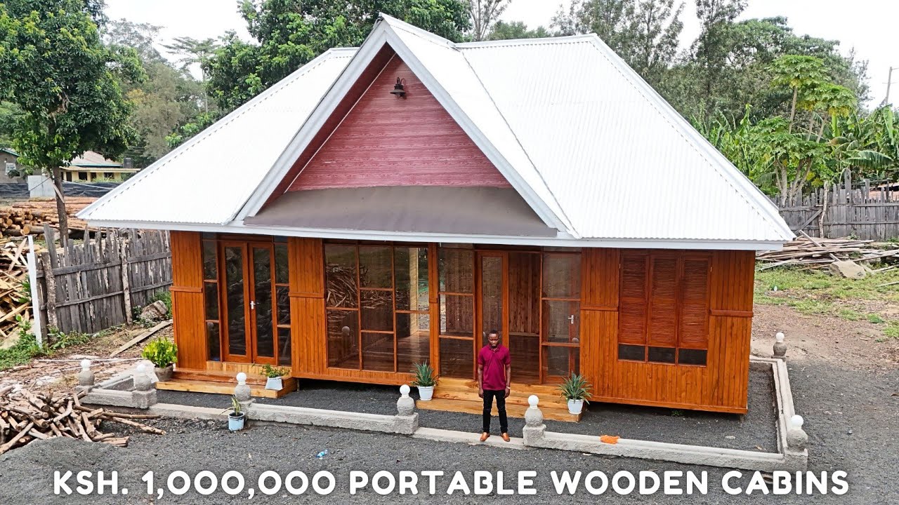 MODULAR WOODEN CABIN HOMES FROM KSH. 1,000,000 ($8k) Only!!! 💯❤️