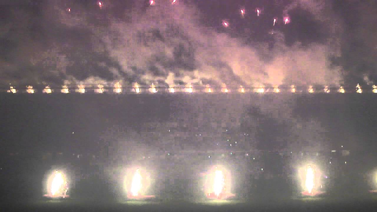 VAFC 0 - BORUSSIA DORTMUND 1 - STADE DU HAINAUT 26 JUILLET 2011 - FEU D'ARTIFICE - INAUGURATION