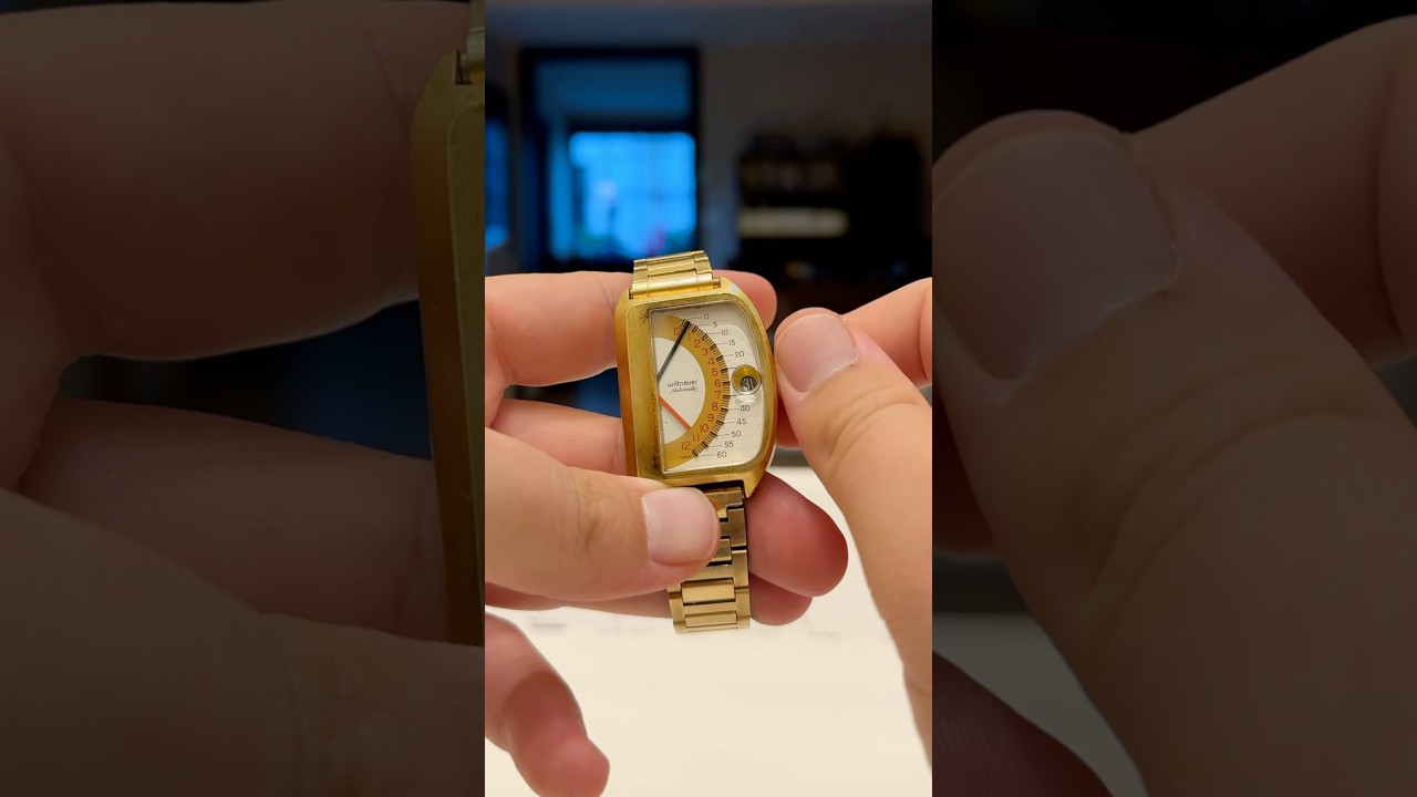 RARE watch from the 70&rsquo;s 🤯 #Futurama #Retrograde #Shorts #ShortsFeed
