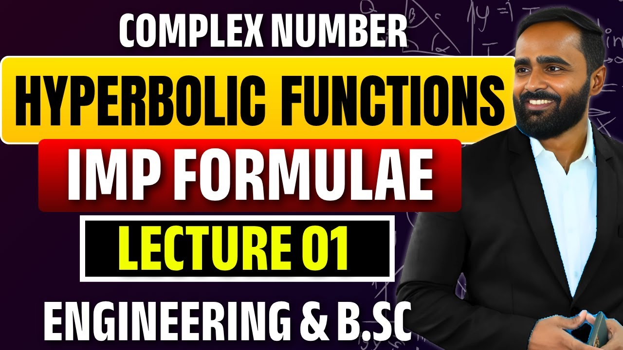 Hyperbolic Functions |Lecture 01|Imp Formulae|Pradeep Giri Sir