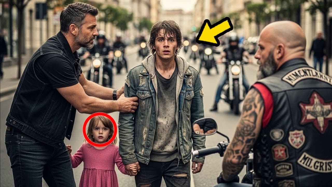 Obdachloser Junge RETTET die Tochter der Hells Angels vor einem Entführer – Ihre Reaktion schockiert