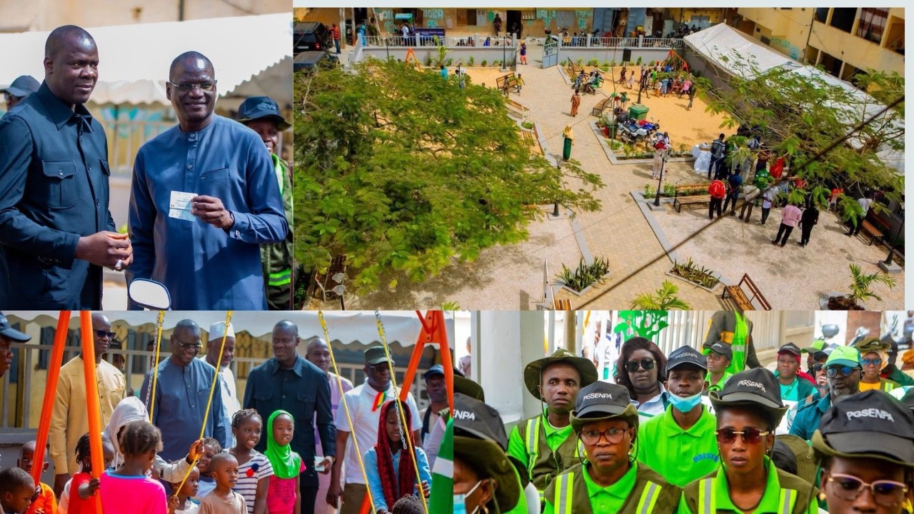 inauguration  espace publics ( keur dalifort - cite hacienda )