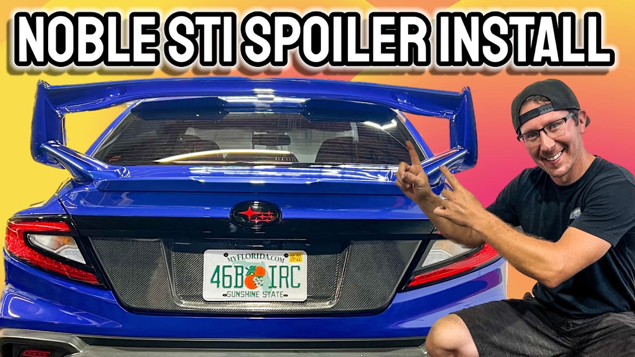 Noble STI Spoiler Rev 1 Install for 2022+ Subaru WRX