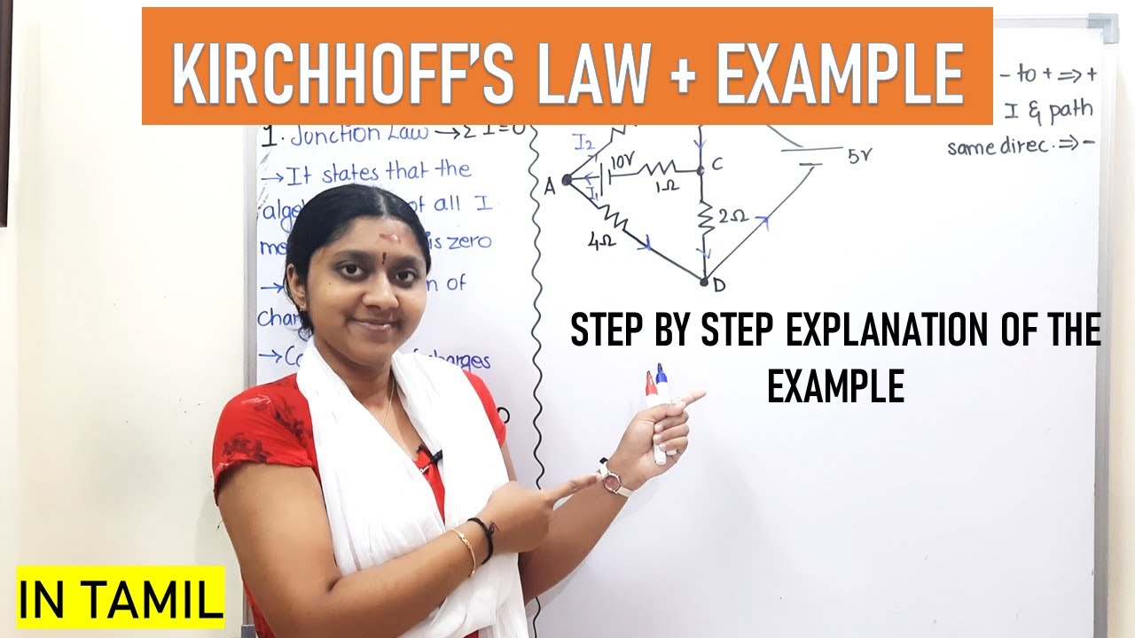 Kirchhoff's Law | With Detailed Sum | In Tamil | Class 12 | Current Electricity |