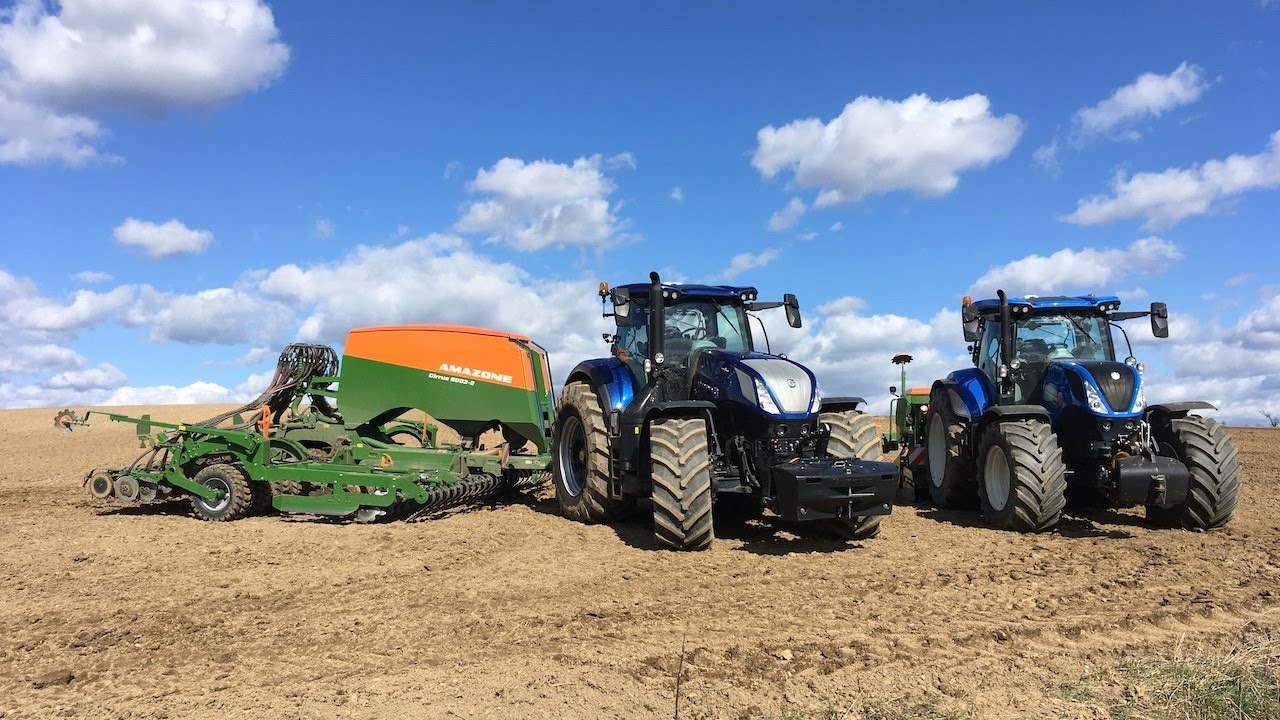 New Holland T7.225AC a T7.315AC + Amazone Cataya a Cirrus | Big spring sowing | Jarní setí ovsa