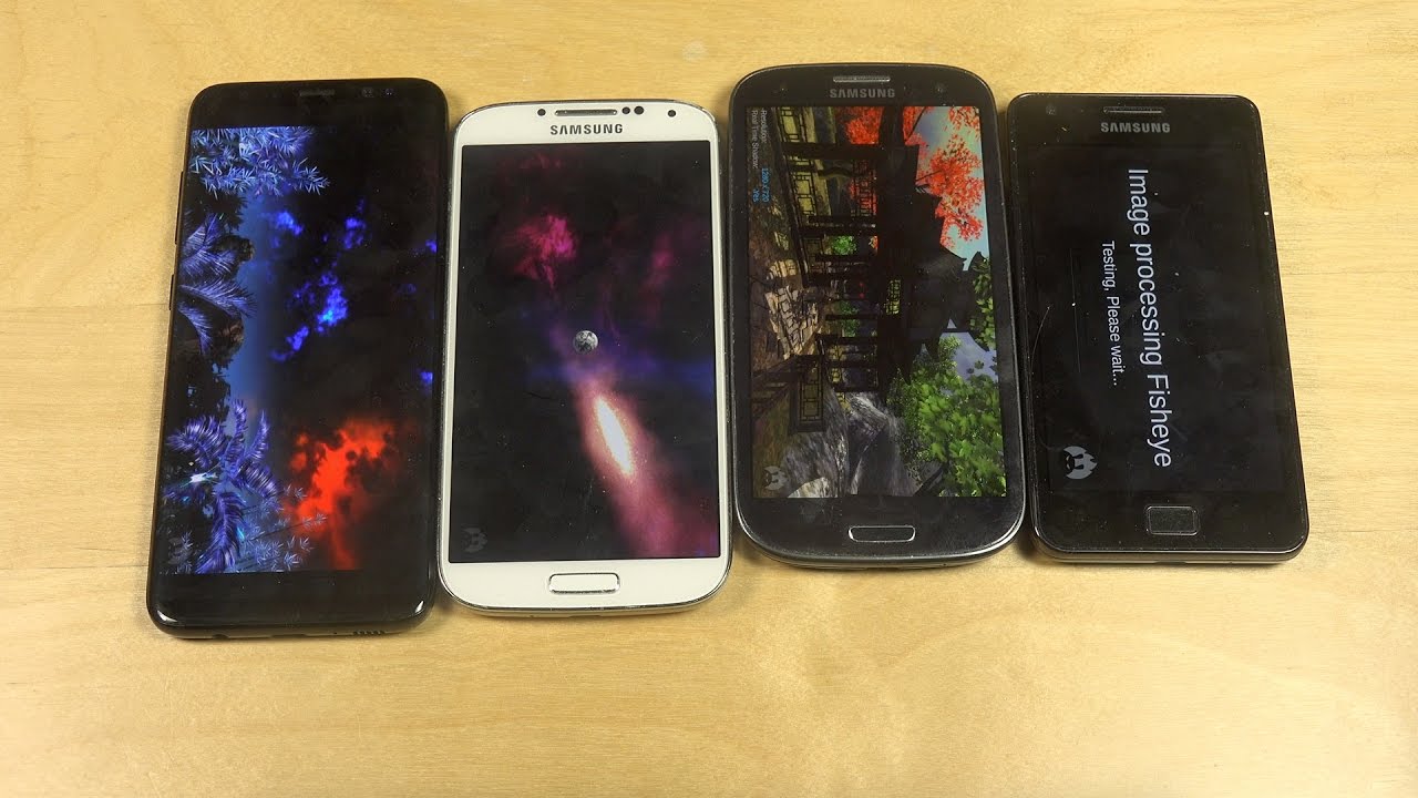 Samsung Galaxy S8 vs. S4 vs. S3 vs. S2 Benchmark Speed Test - Which Is Faster?