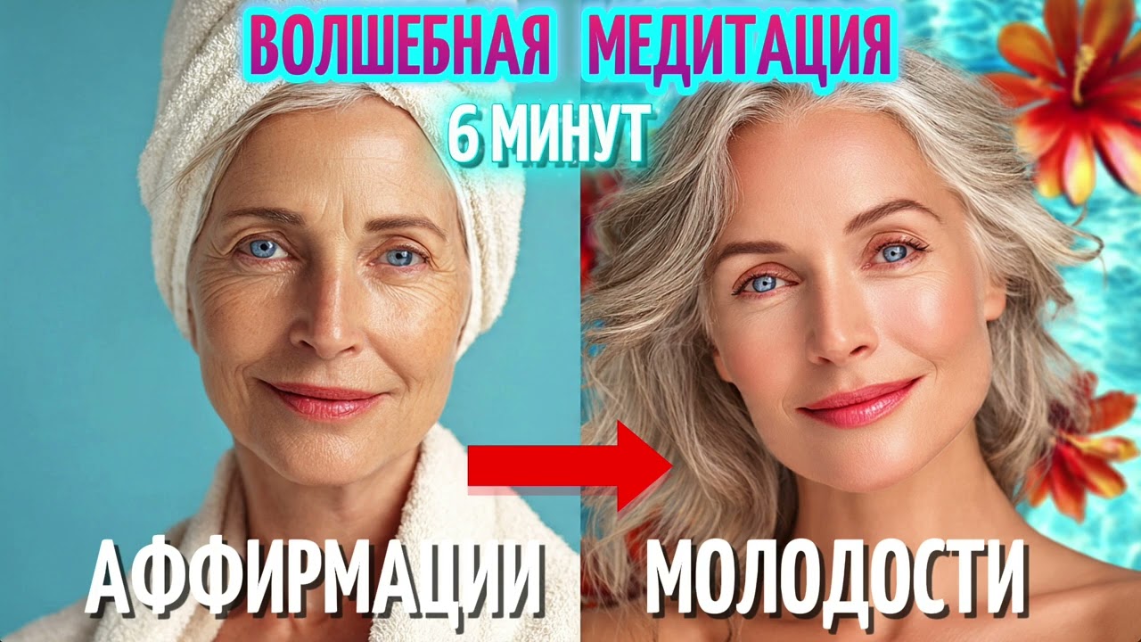 Аффирмации Молодости 🌸 Медитация для Омоложения Души и Тела 💫 Сияние, Лёгкость, Вечная Весна внутри
