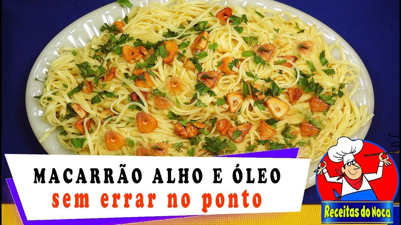 Como fazer MACARRÃO ALHO E ÓLEO mais saboroso