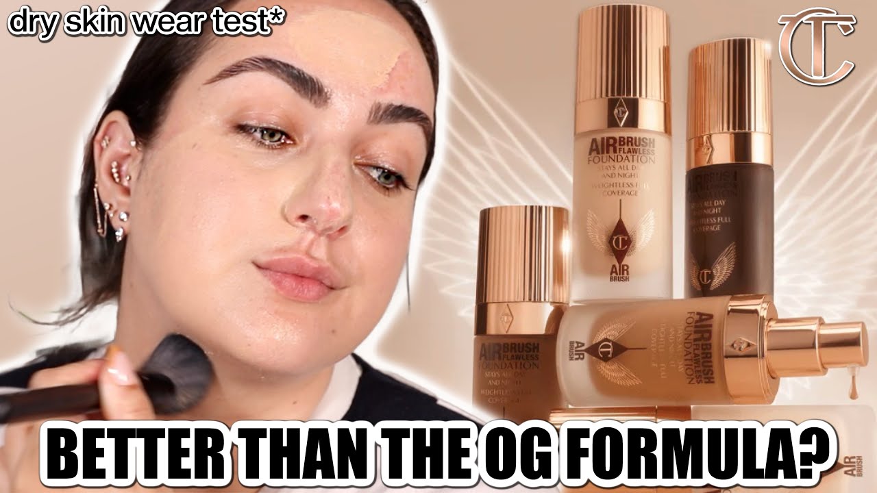 NEW FORMULA! CHARLOTTE TILBURY'S AIRBRUSH FLAWLESS FOUNDATION! IS IT BETTER?
