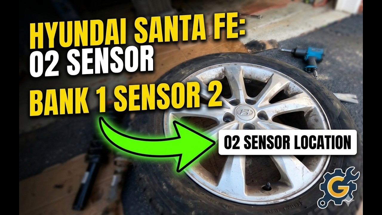 Замена датчика кислорода (O2) 2.0 для Hyundai Santa Fe 2013 2014 2015 2016 2017 2018.