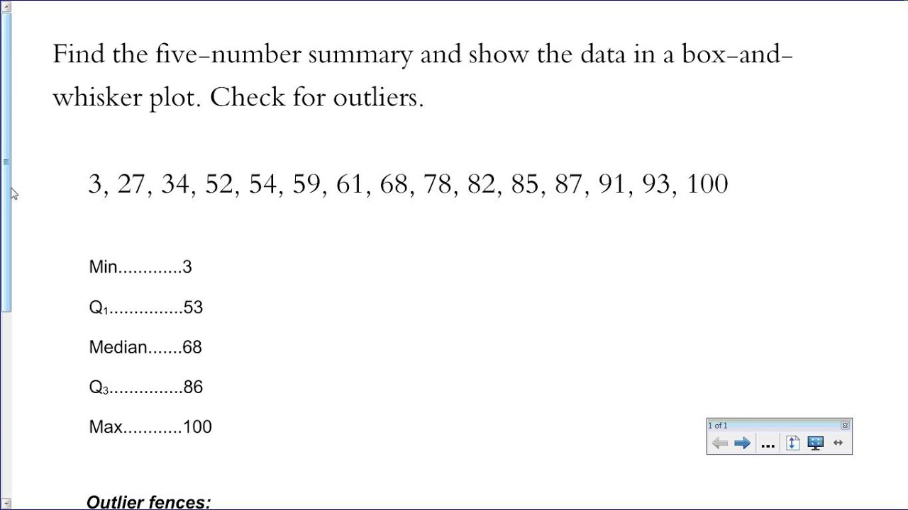 [IB Math SL] Checking for Outliers