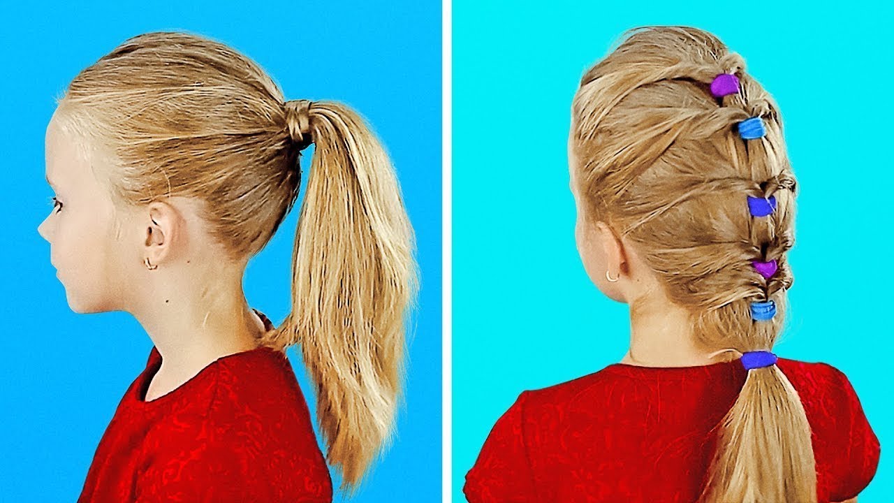 12 COIFFURES FACILES À RÉALISER POUR LES PETITES FILLES HYPER ACTIVES
