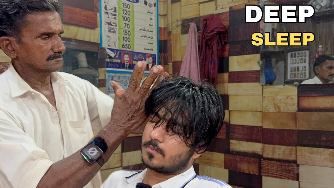 ASMR DEEP SLEEP MASSAGE BY PAKISTANI BARBER | CHACHA MULTANI #asmr