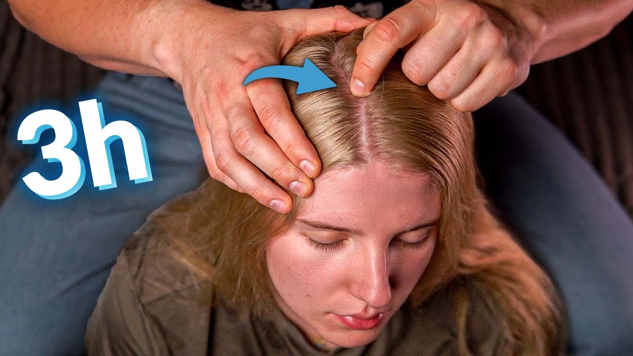 ASMR | 3 Hours of Scalp Massage & Scratching for Deep Sleep 💤 (No Talking)