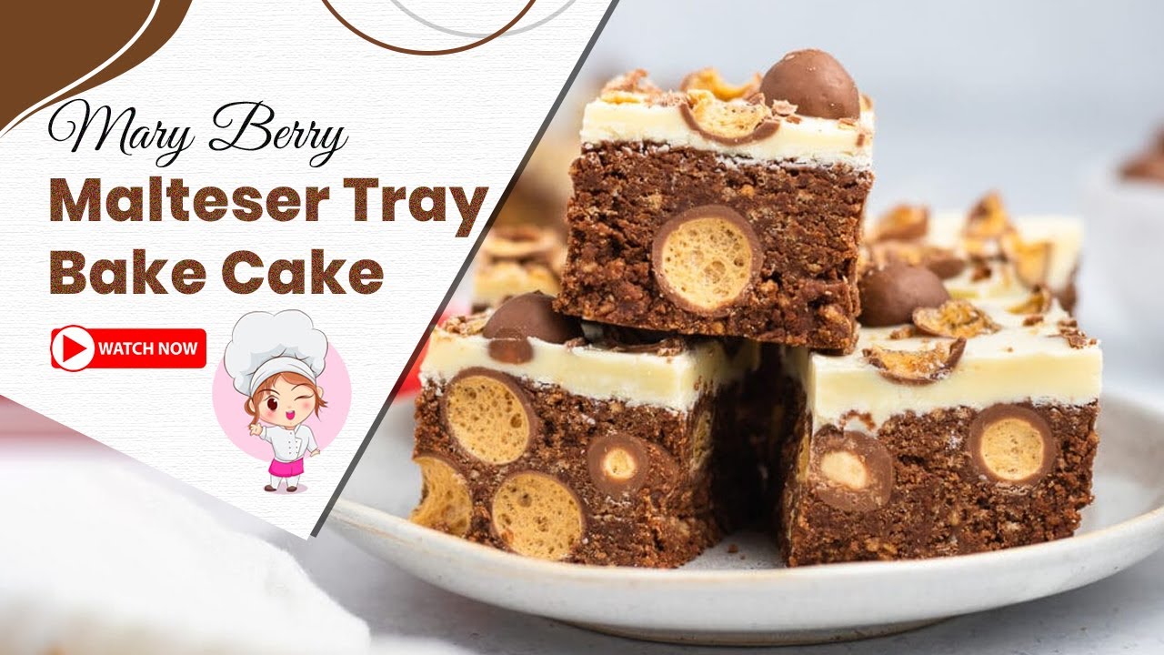 Mary Berry Malteser Tray Bake Cake