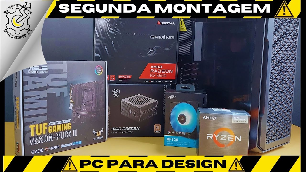 Montagem do Segundo PC Gamer do canal : (PC para Design)