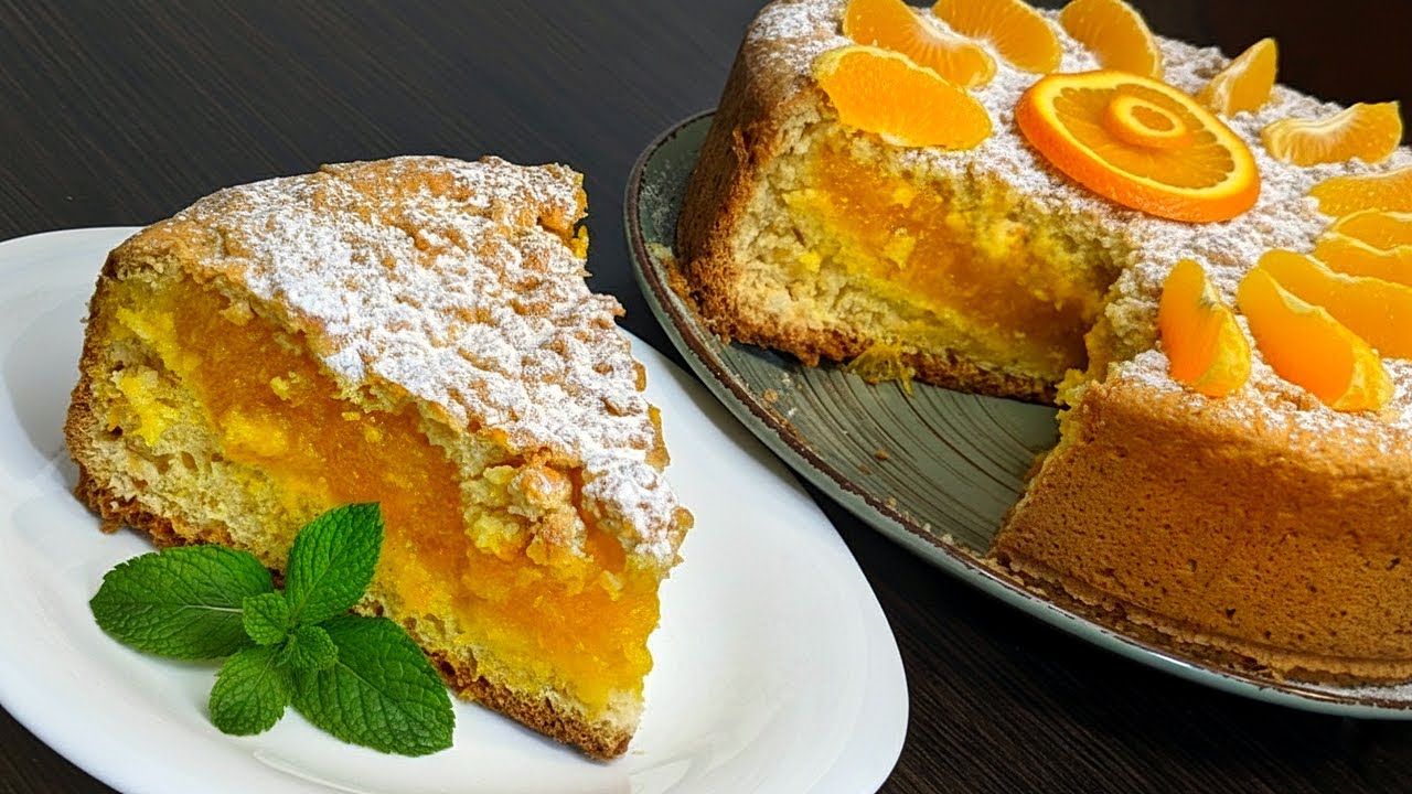 🍊АПЕЛЬСИНОВЫЙ  ПИРОГ как облако: тает во рту быстрее, чем заваривается чай!