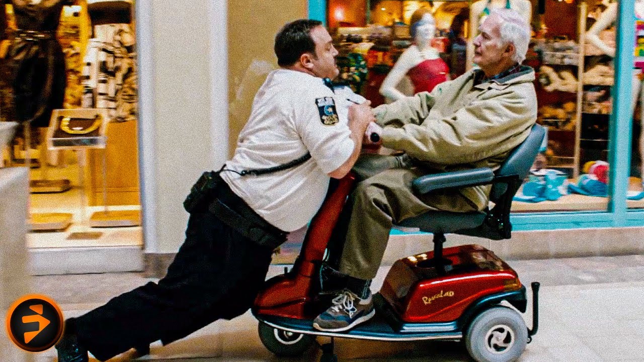 PAUL BLART Busts a Reckless Scooter Driver