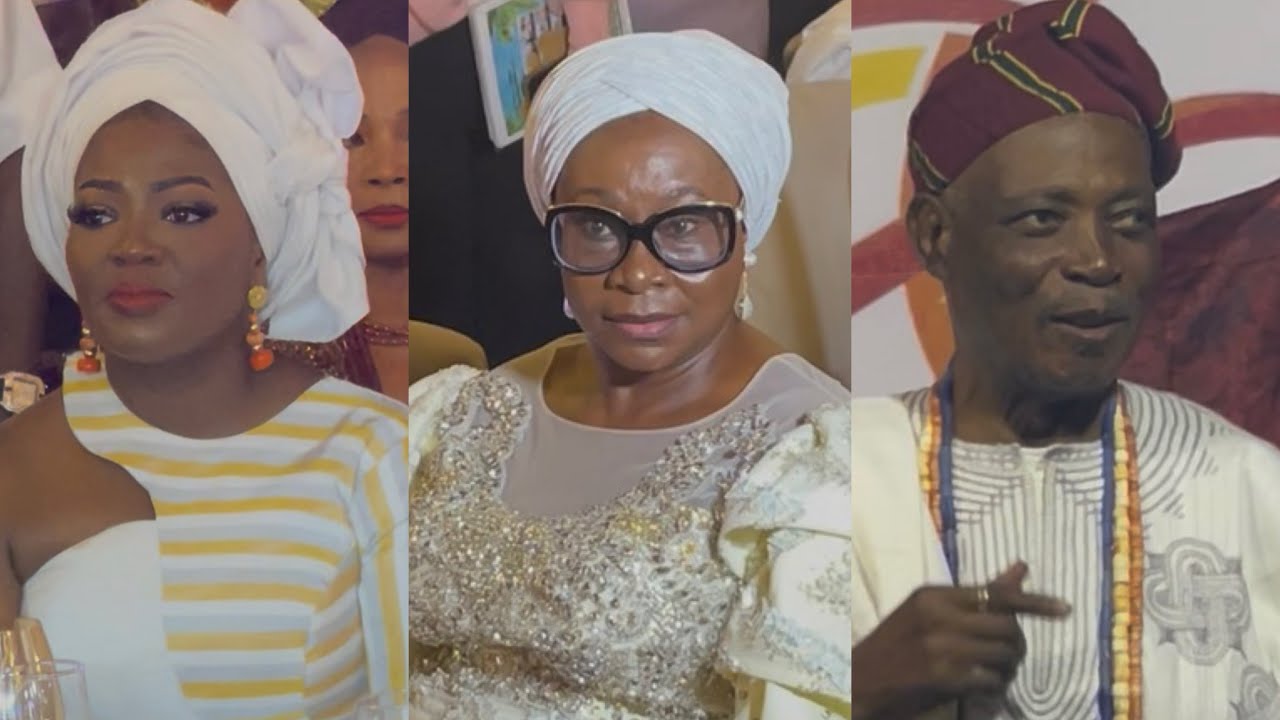 SEE THE REACTION OF OBA RASHIDI LADOJA AND HIS EX-WIFE AND OLORI ASHLEY TO GOV.SEYI MAKINDE ON STAGE