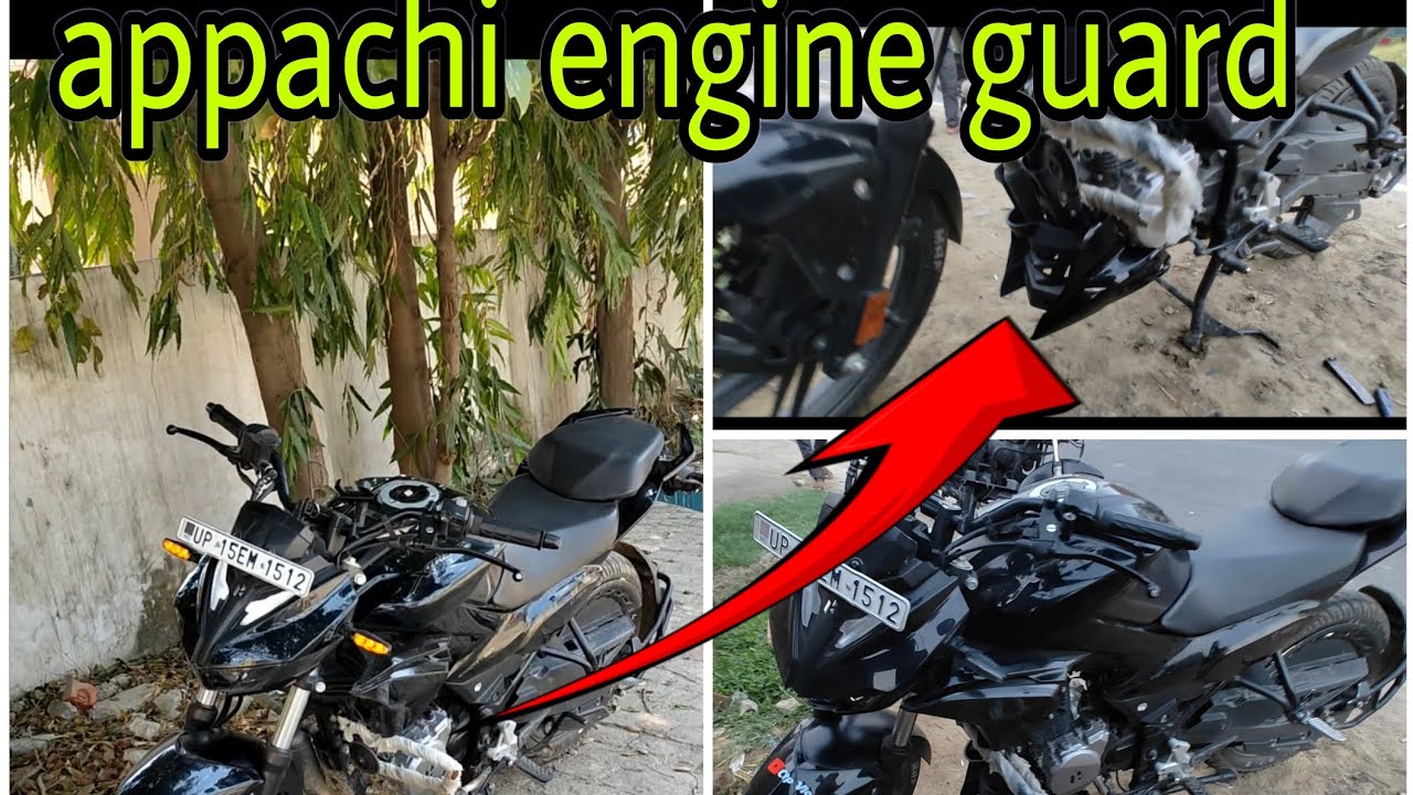Xtreme 125,r bike install Apache engine guard //  Apache ka engine guard Xtreme 125r mein laga sikho