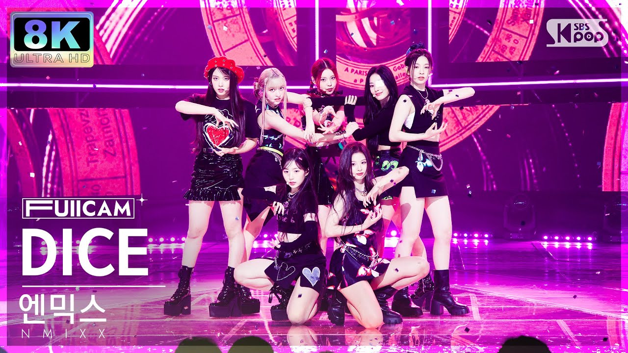 [SUPER ULTRA 8K] 엔믹스 'DICE' 풀캠 (NMIXX FullCam) @SBS Inkigayo 221002