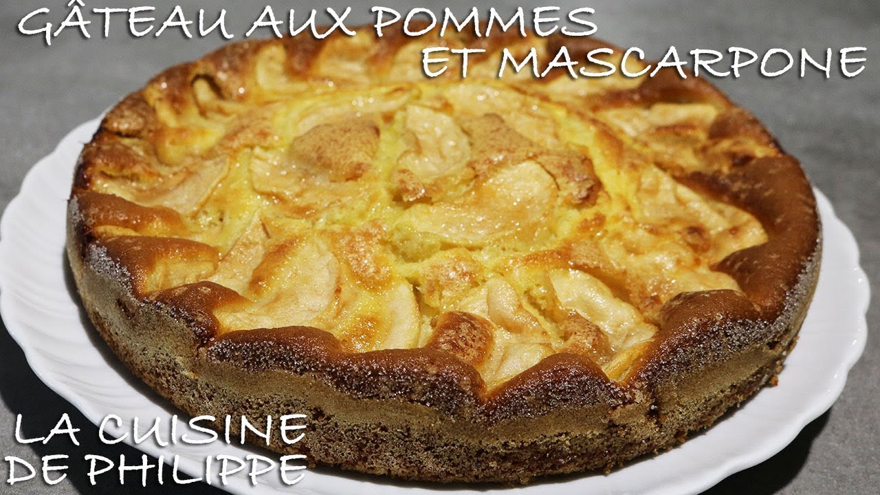 Gâteau aux pommes et mascarpone
