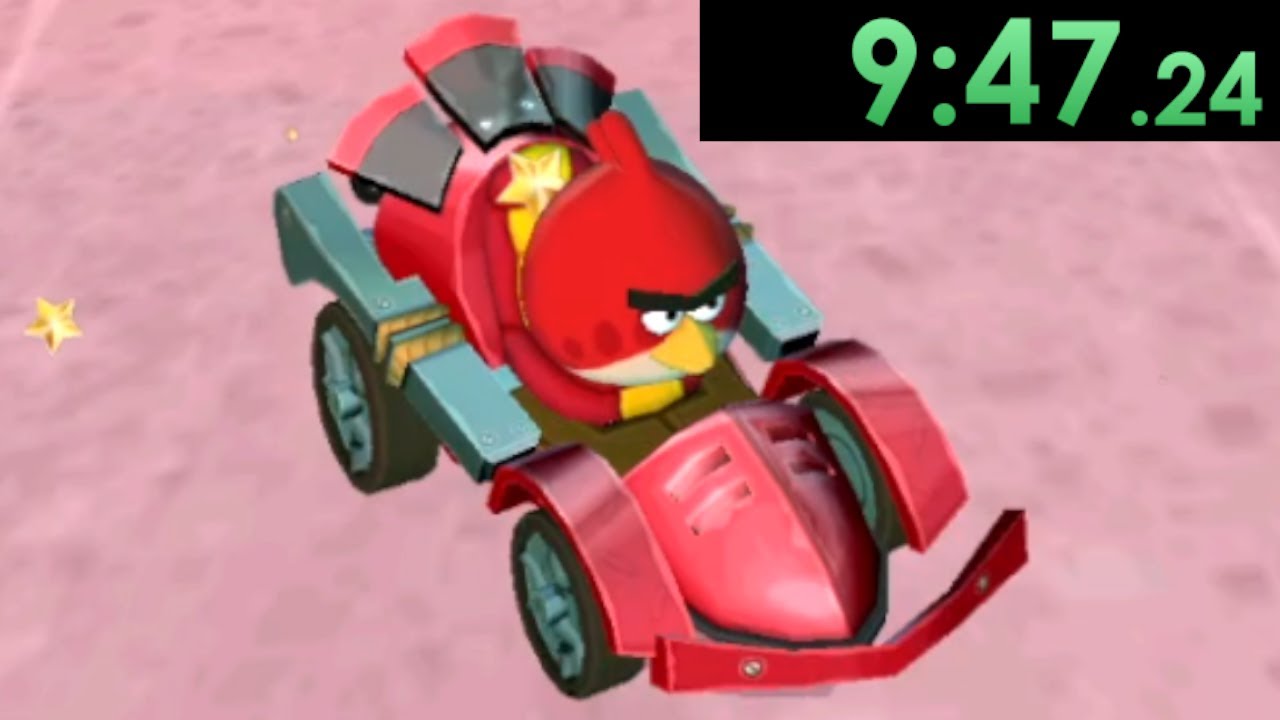 I tried speedrunning Angry Birds Go (and got a world record)