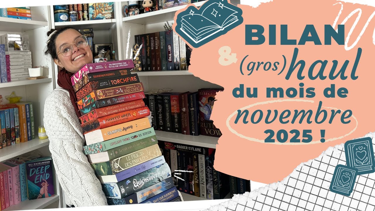 UNE FOIS DE PLUS EN ROUE LIBRE : on est partis pour un bilan / haul du mois de novembre 2025 ! 💸📚📖