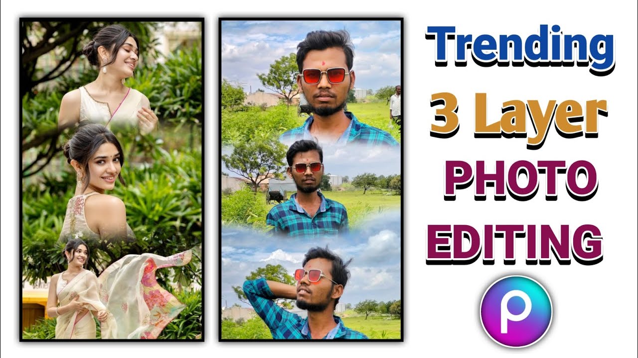 Instagram trending 3 layer photo editing || 3 layer photo editing in PicsArt || photo editing ||