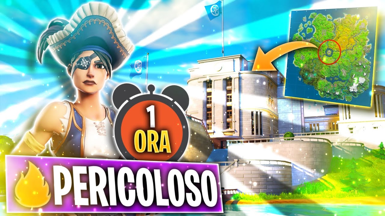 ATTERRO PER 1 ORA INTERA ALL&rsquo;AGENZIA SU FORTNITE... IL CENTRO DELLA MAPPA &Egrave; PERICOLOSO!!