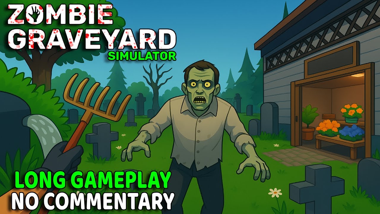 Zombie Graveyard Simulator | No Commentary Long Gameplay