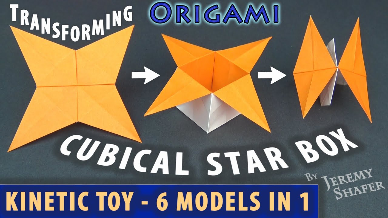 Transforming Cubical Star Box - Kinetic Toy - 6 models in 1!